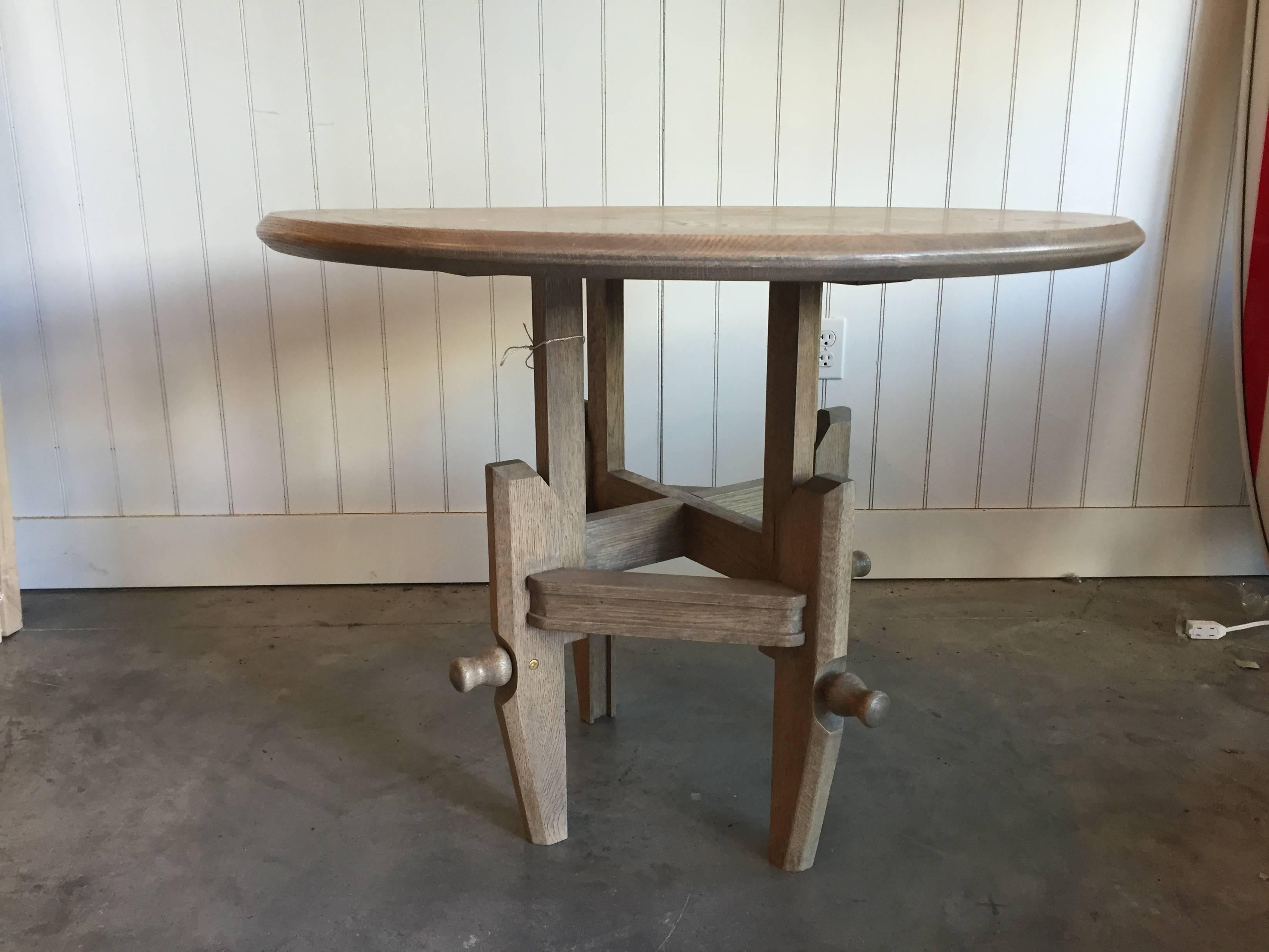 Custom adjustable table with slate top, circa 1900.