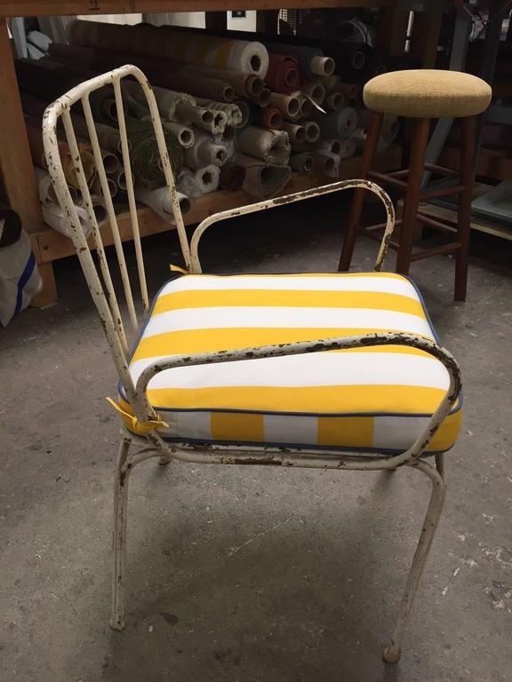 Set of Four French Bistro Garden Chairs at 1stDibs
