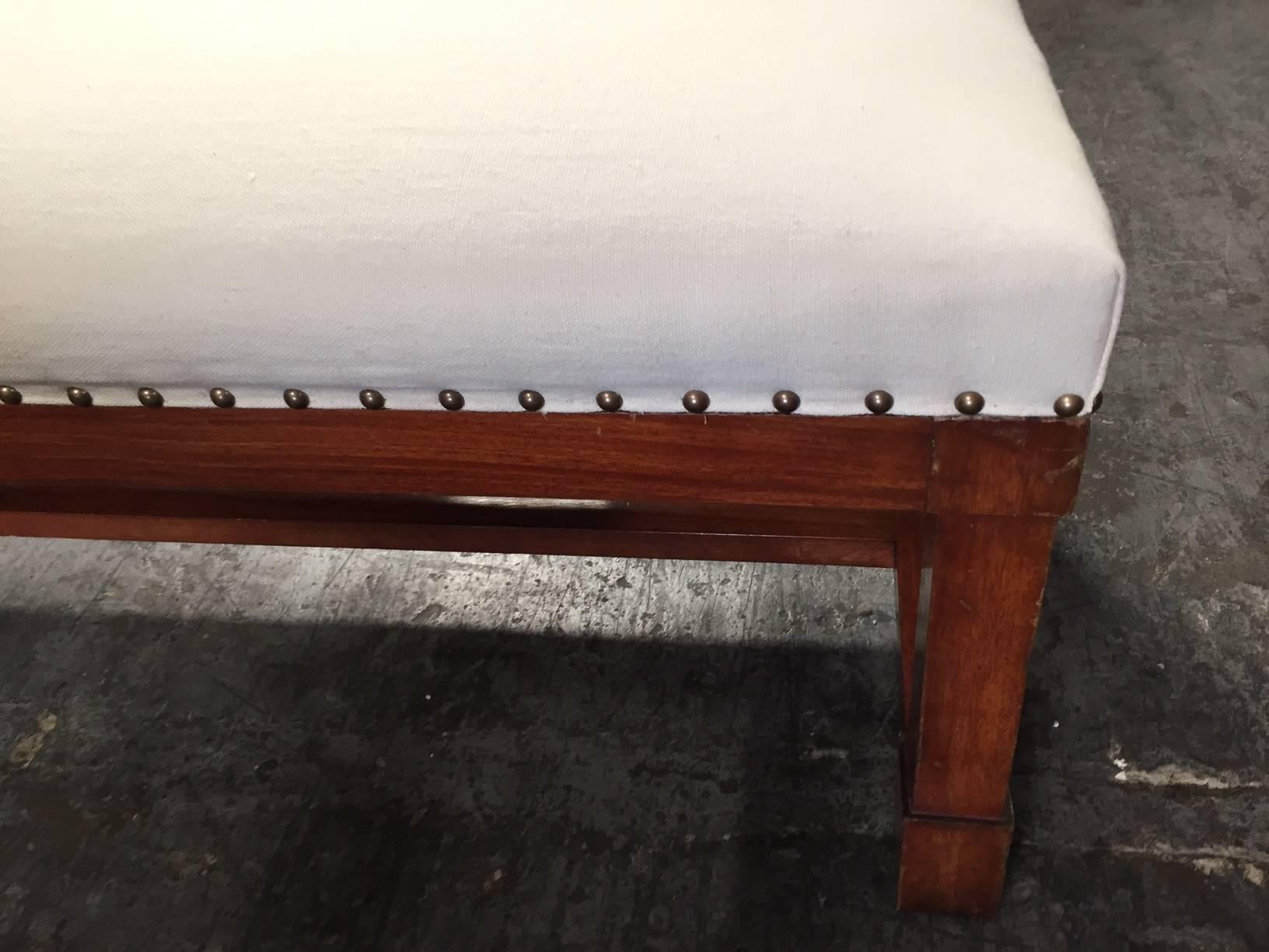 French Large Mahogany  Benches For Sale