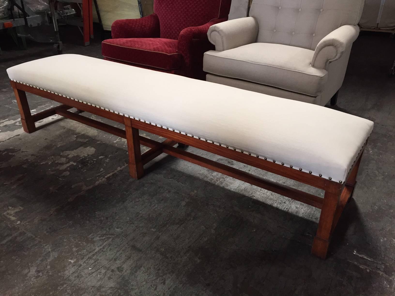 19th Century Large Mahogany  Benches For Sale