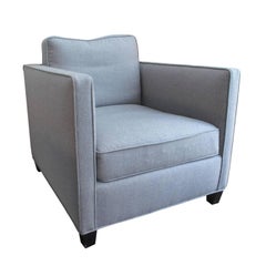 Flair Home Collection Custom Roma Chair in Grey Flannel