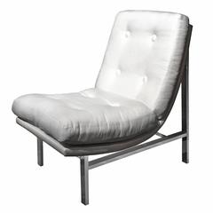Button Tufted Sling Back Lounge Chair