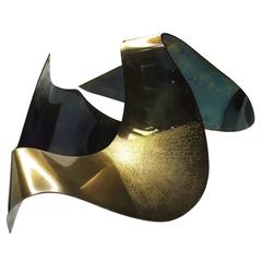 Mid-Century Modern Abstract Brass Sculpture