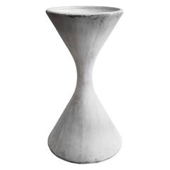 Tall "Diabolo" Fibre Cement Hourglass Planter by Willy Guhl