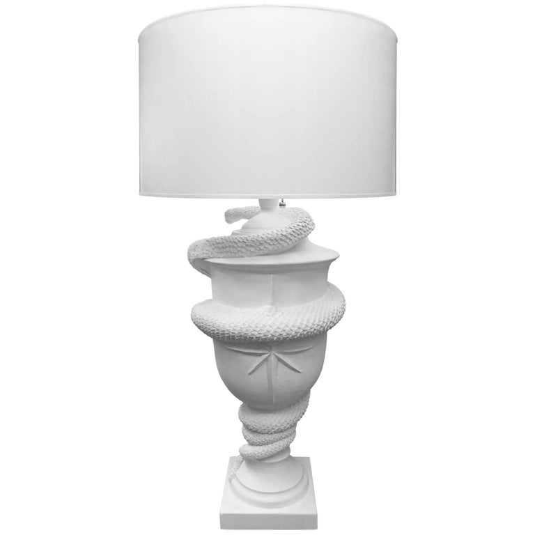 Flair Exclusive Grande Serpent Urn Table Lamp Handcrafted By George American Flair Exclusive Grande Serpent Urn Table Lamp Handcrafted By George Ers For