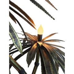French Brass Palm Tree Lamp