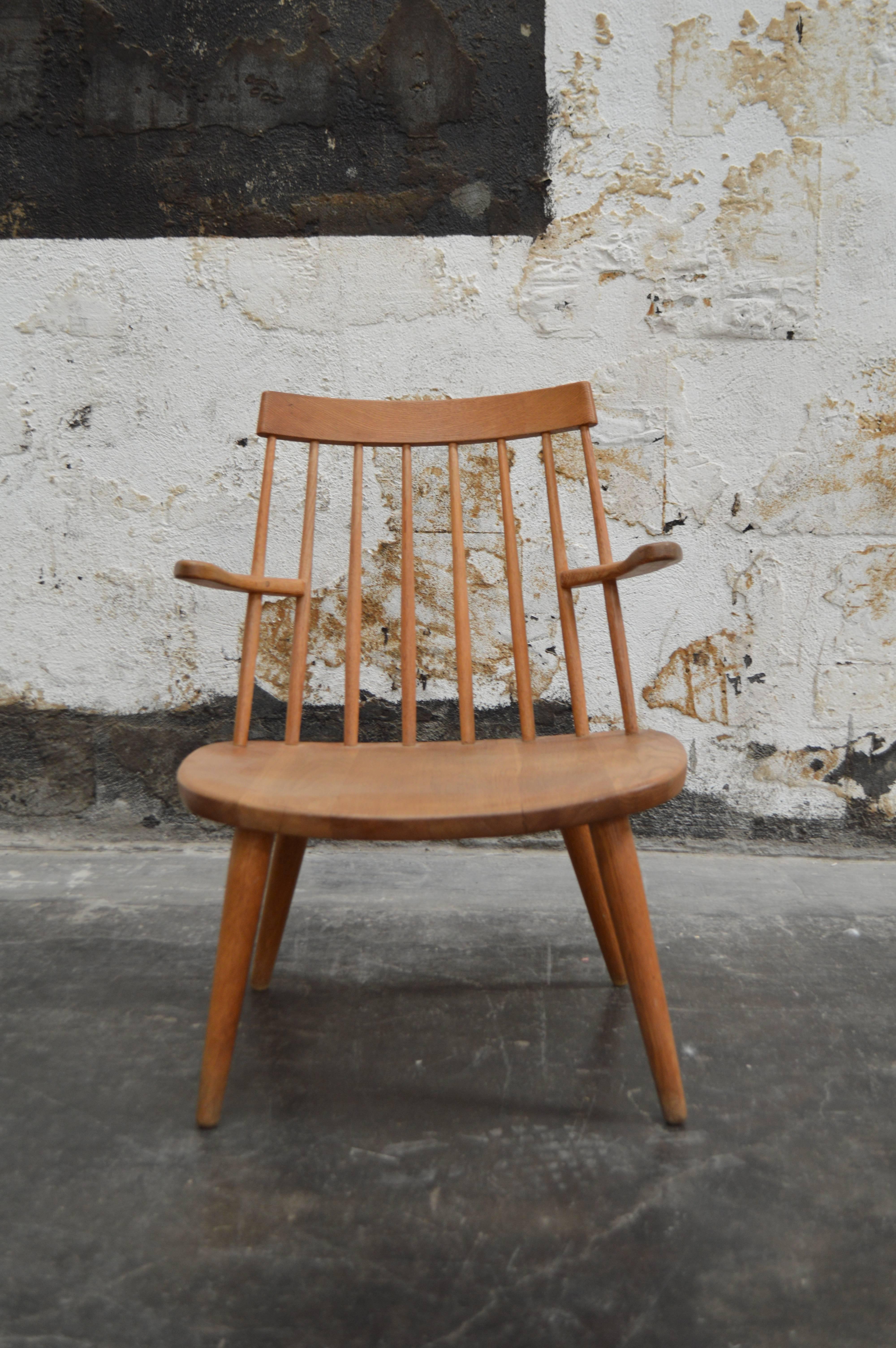 Oak Easy Chair by Yngve Ekström Model 