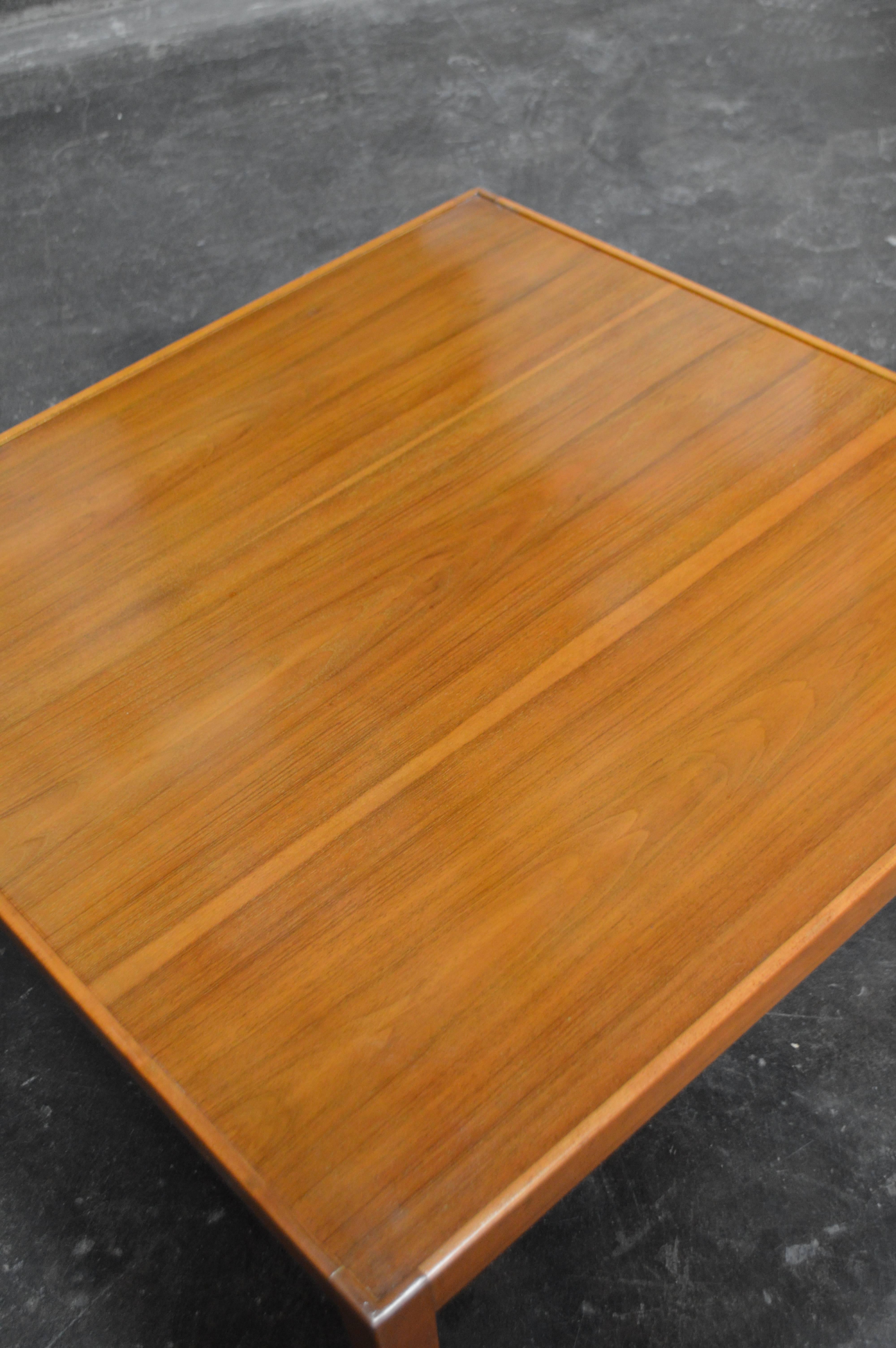 Swedish Handsome Square Art Moderne Coffee Table For Sale
