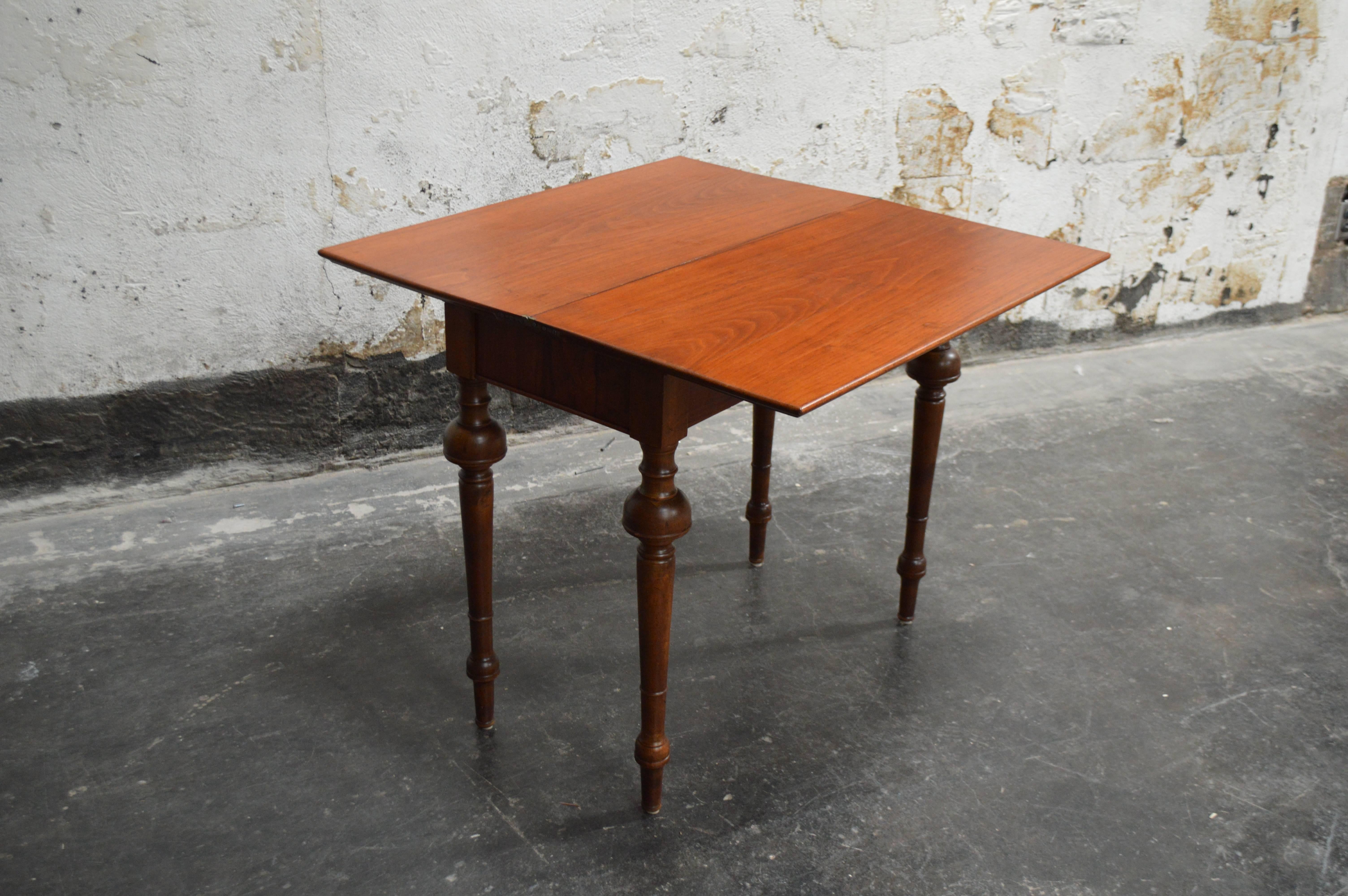 Late 19th Century Swedish Neoclassical Mahogany Game Table Console For Sale