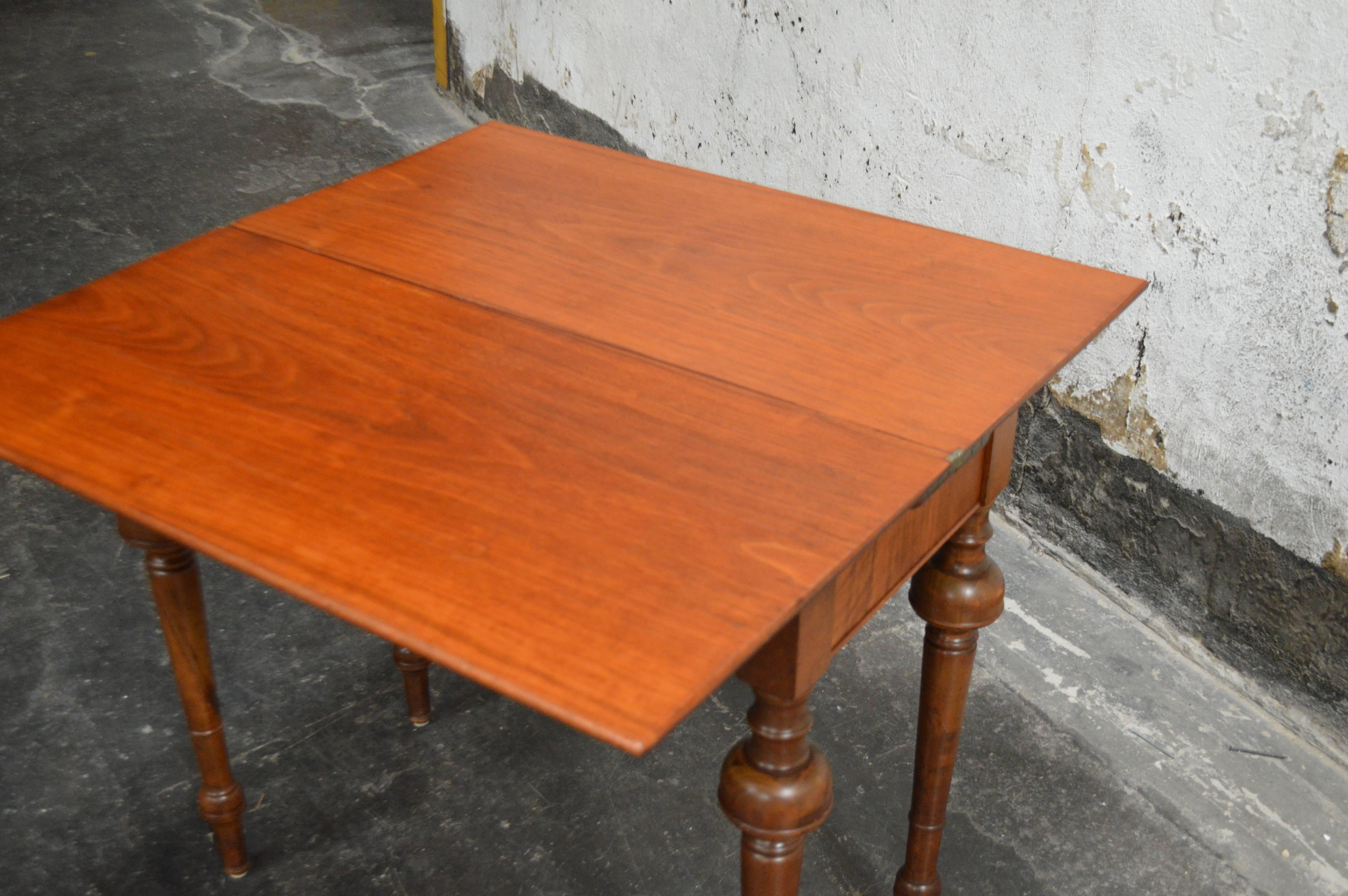 Swedish Neoclassical Mahogany Game Table Console For Sale 1