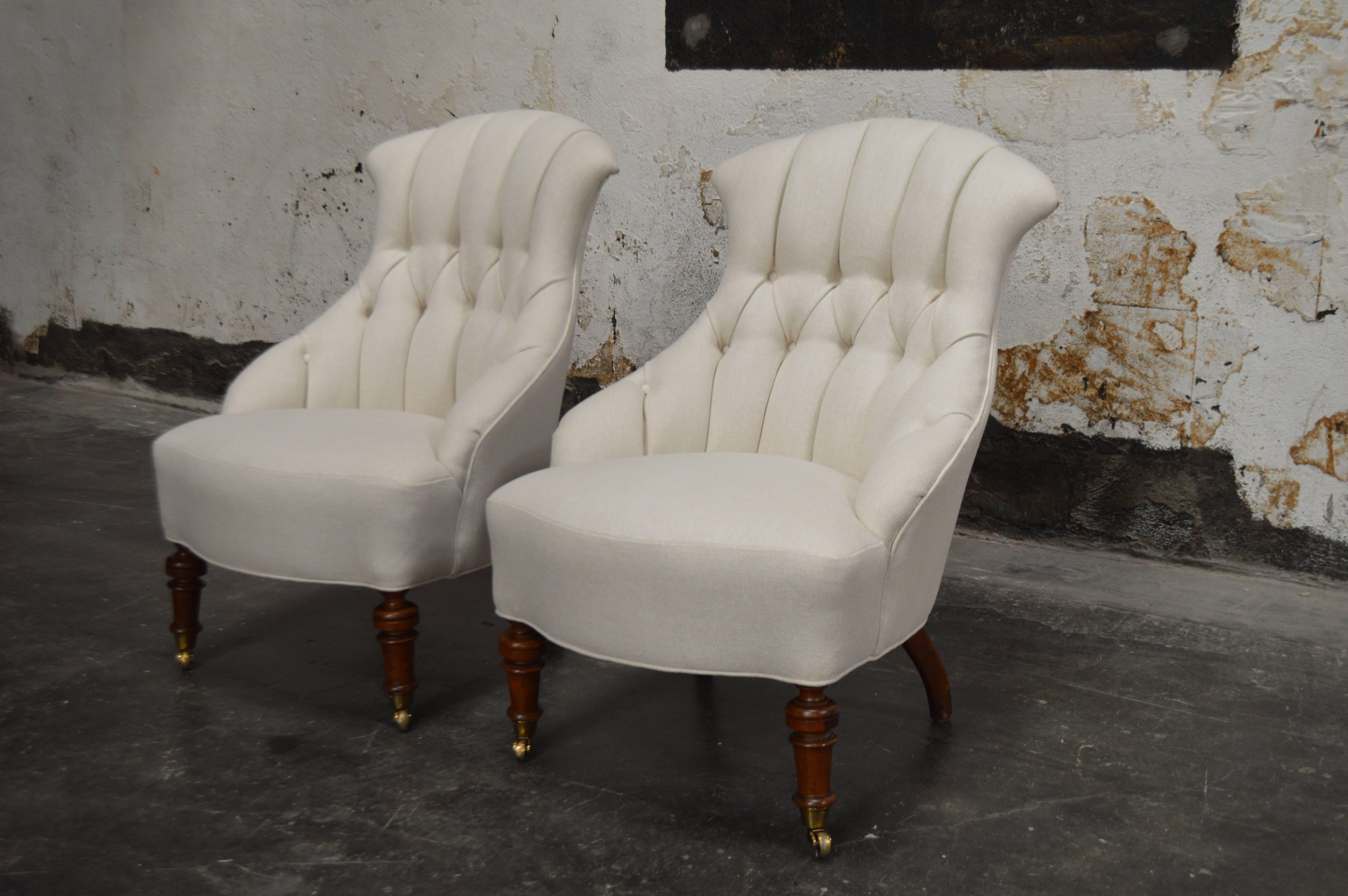 Pair of curvaceous vintage Swedish 
