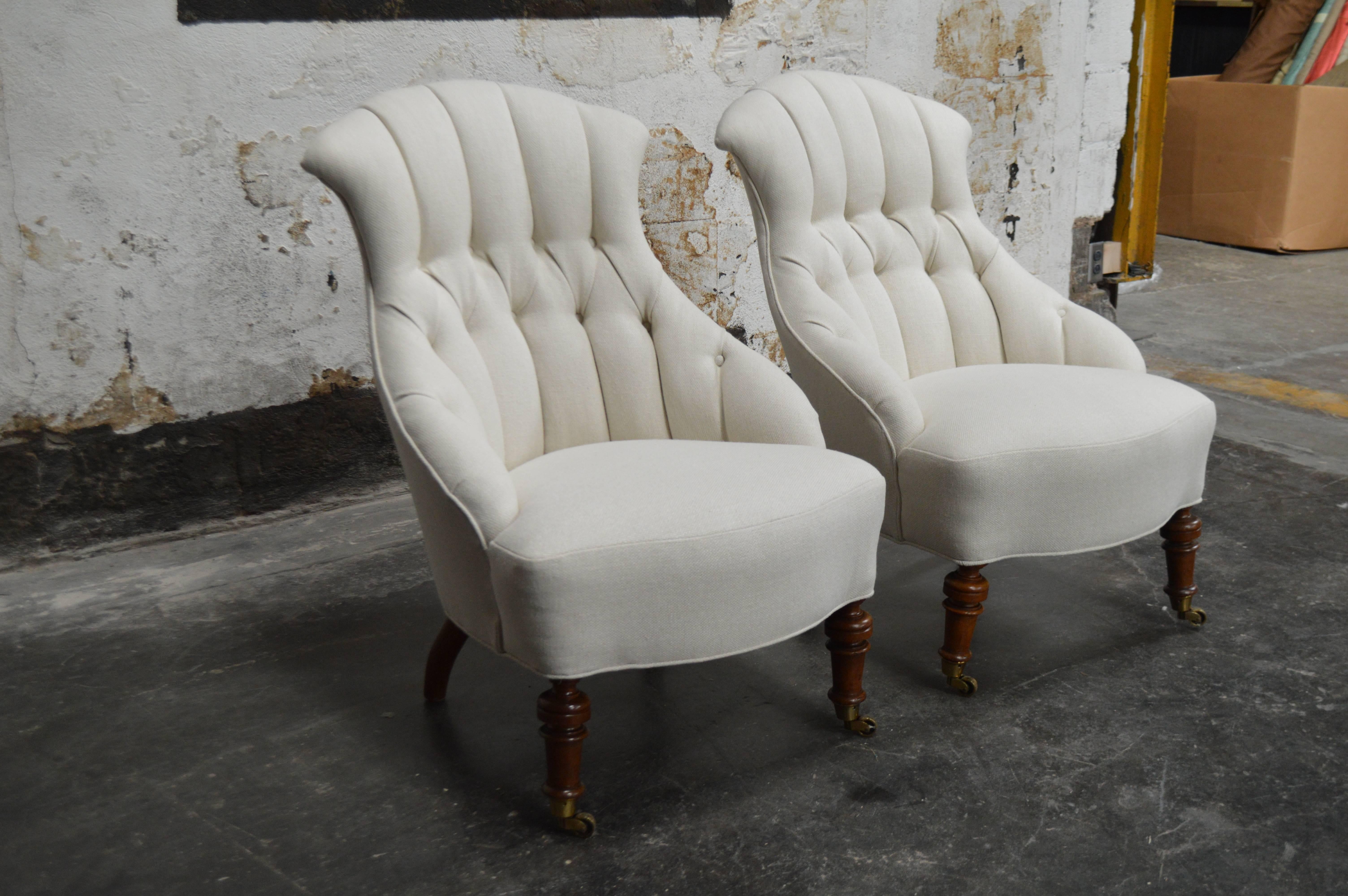 vintage slipper chairs