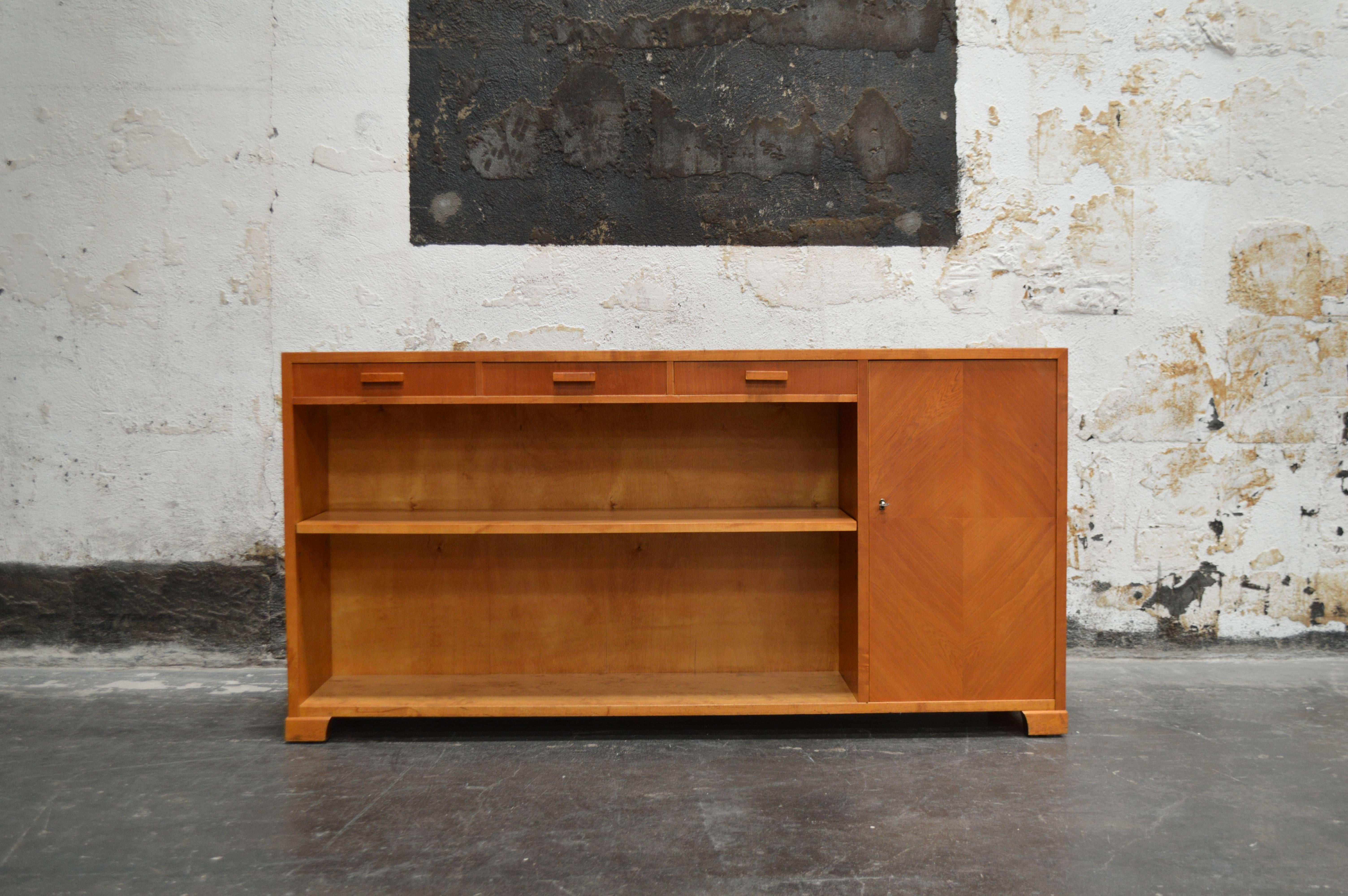 Swedish Art Moderne Bookcase Cabinet Console 2