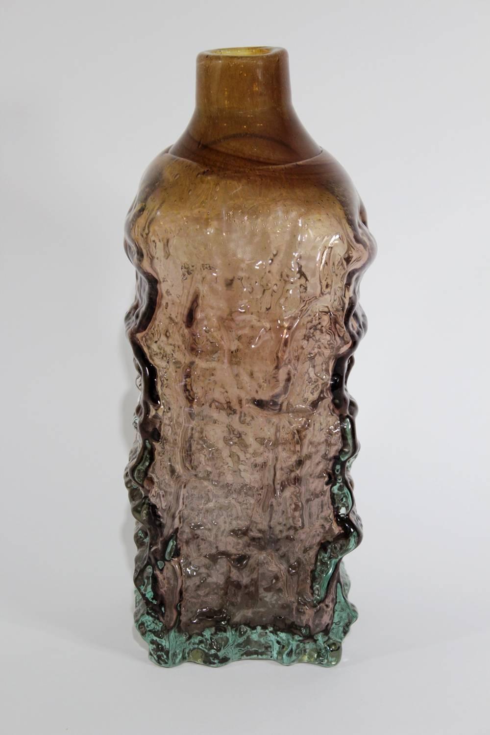 Midcentury Mdina Art Glass Vase by Michael Harris In Excellent Condition In Atlanta, GA