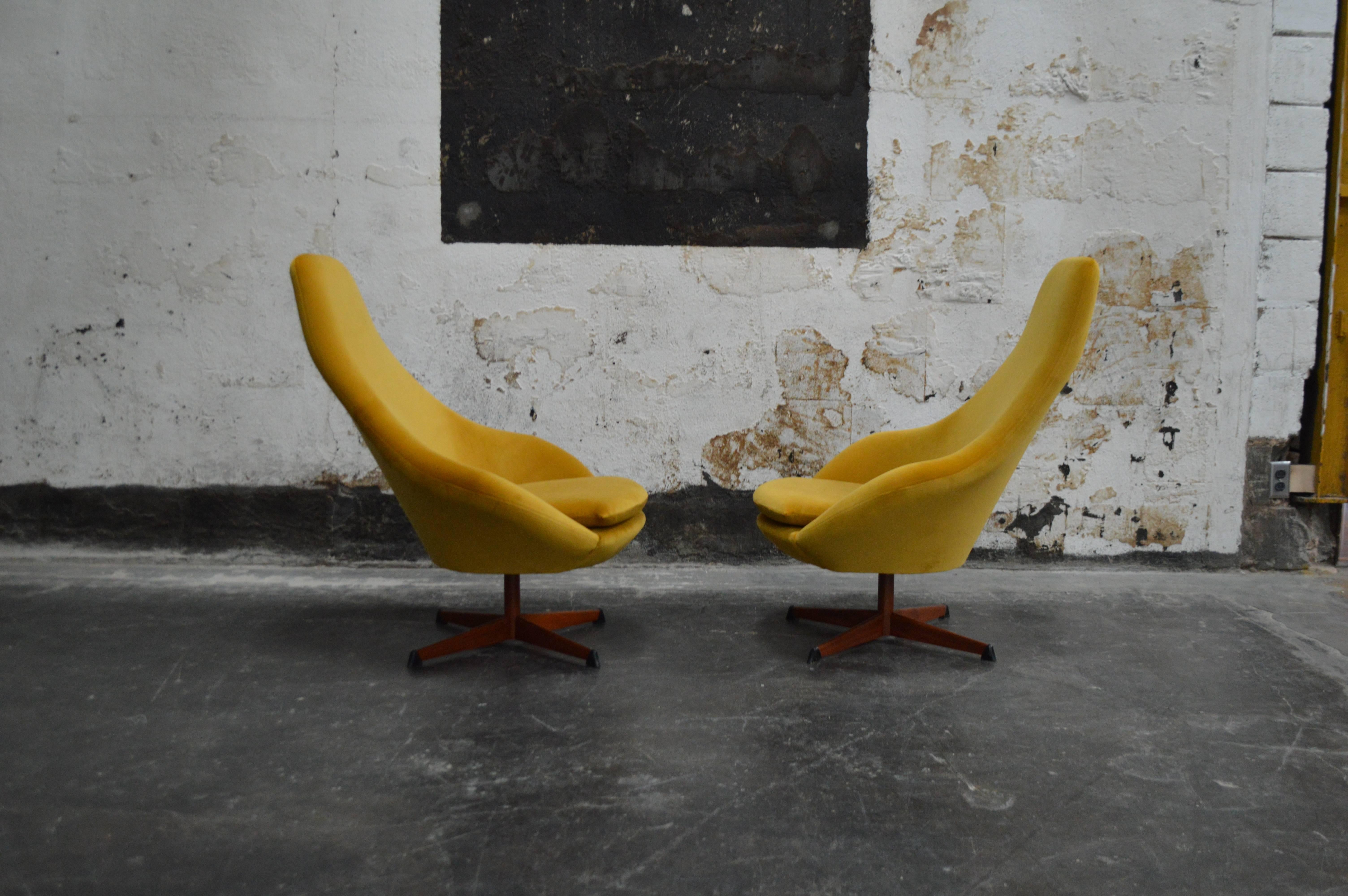 mustard velvet swivel chair