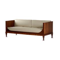 Frits Henningsen Box-Form Mahogany Sofa-Bed, circa 1940
