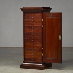 Danish Louis XVI Pedestal Storage Cabinet