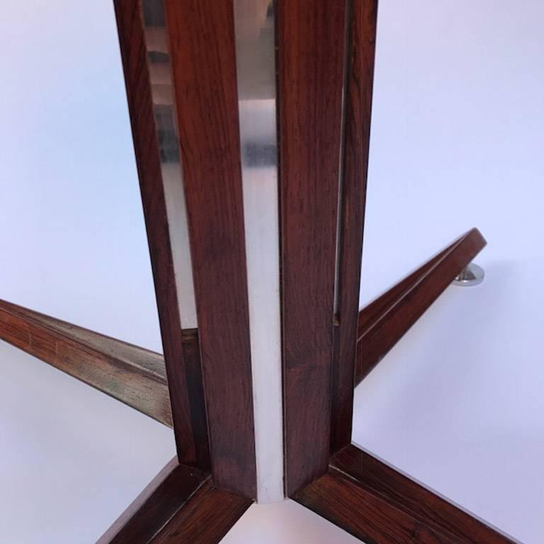 Mid-20th Century Edward Wormley for Dunbar, Walnut, Lacquered and Inlaid Table, circa 1950s
