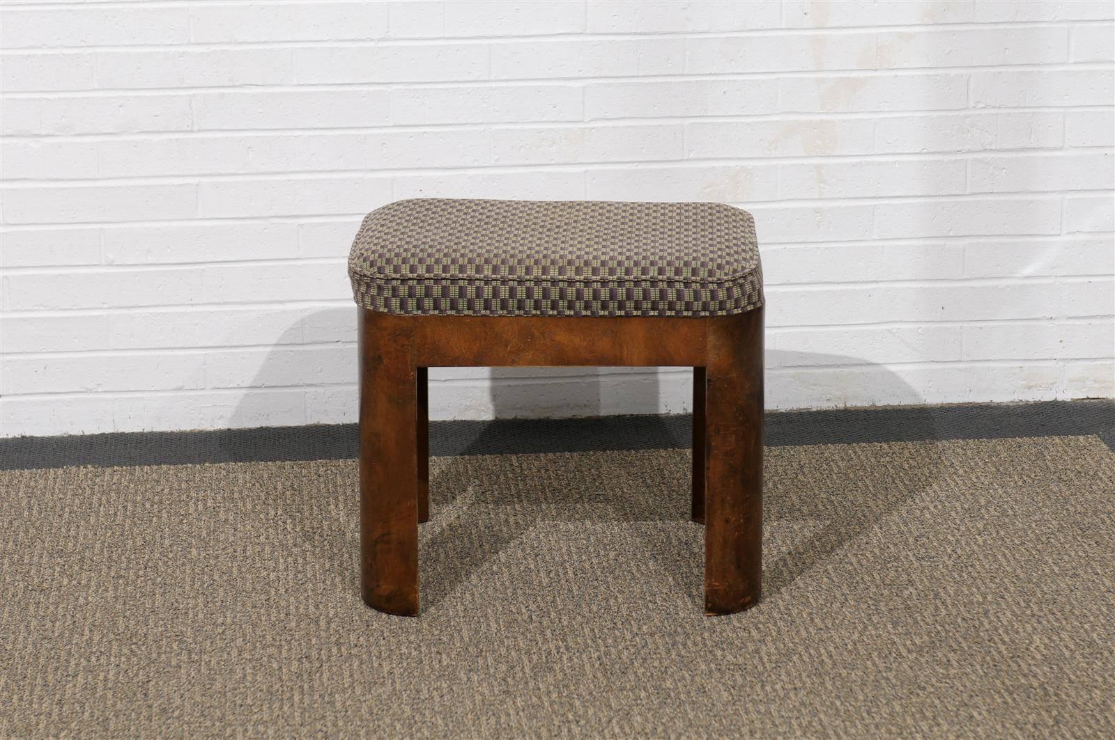 Pair of Mid-Century Benches in Burl wood 2