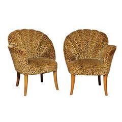 Pair of 1930s Vintage Fireplace Chairs