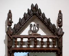 Folk Carved Frame with Original Mirror, Chicago, circa 1905