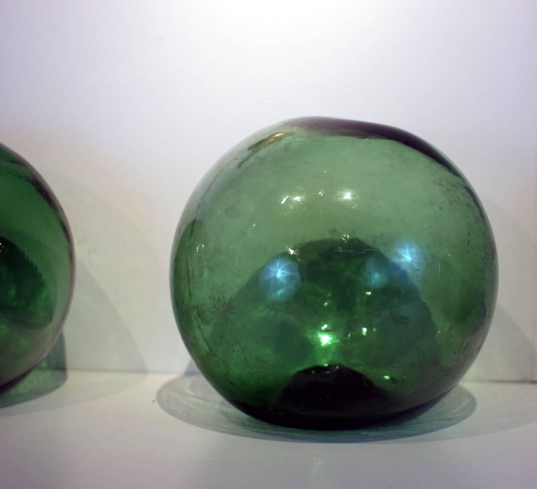 Molded Collection of Huge Glass Fishing Floats