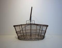 French Wire Basket, circa 1900