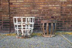 Iron Basket with Handles, American, Early 20th Century