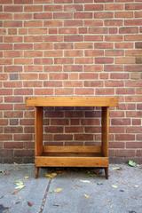 Pennsylvania Pine Bucket Bench Side Table, 19th Century