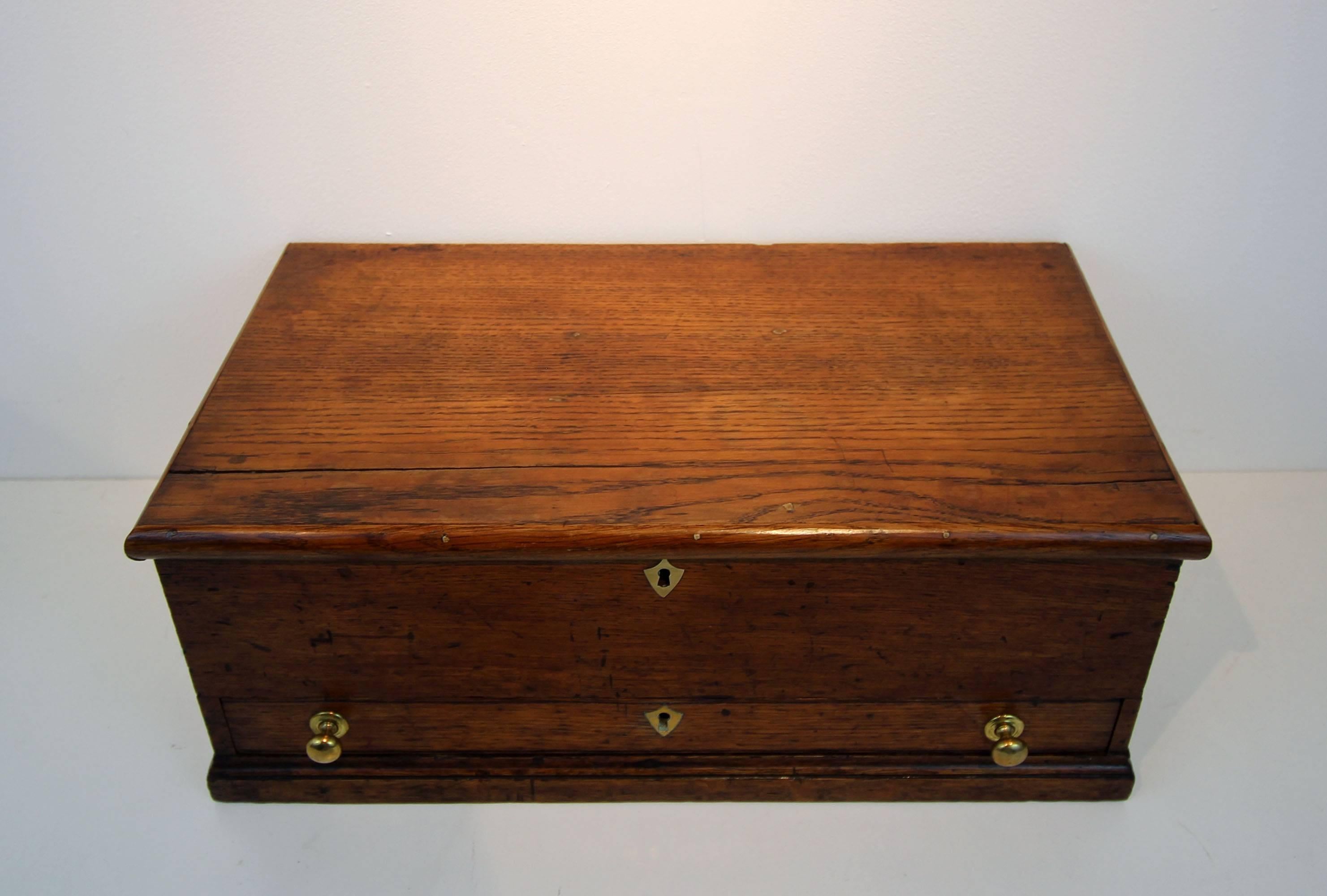 Country 19th Century, American Oak Artist's Box