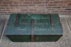 Painted Travel Trunk Naming Steamer Company, circa 1900