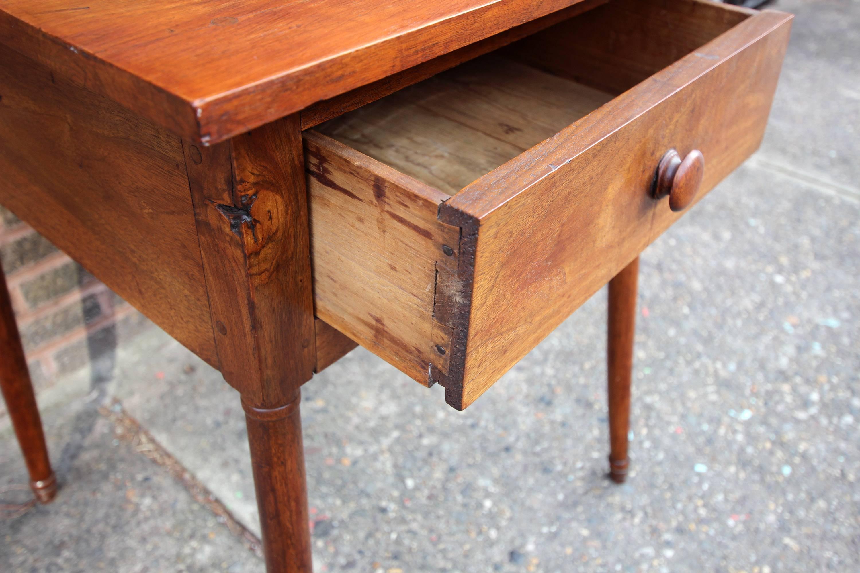 Oversize One Drawer Stand, Cherrywood, circa 1840, American For Sale 1