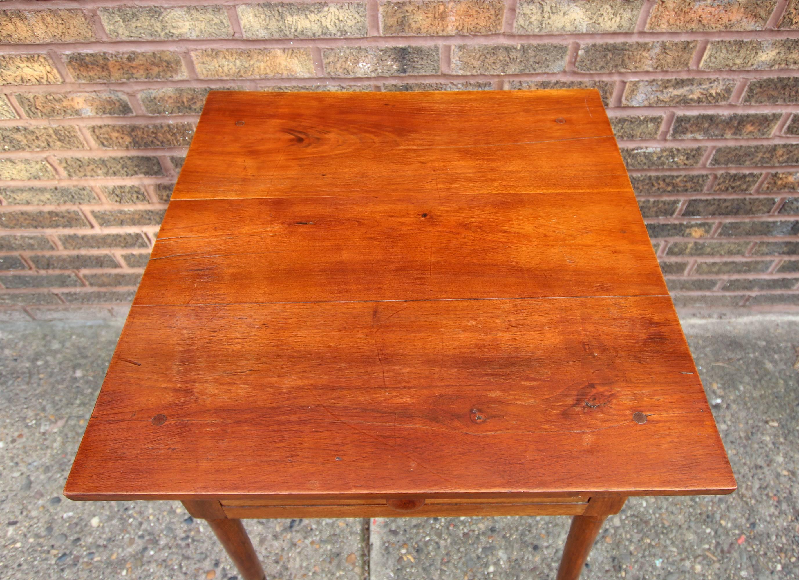 Mid-19th Century Oversize One Drawer Stand, Cherrywood, circa 1840, American For Sale