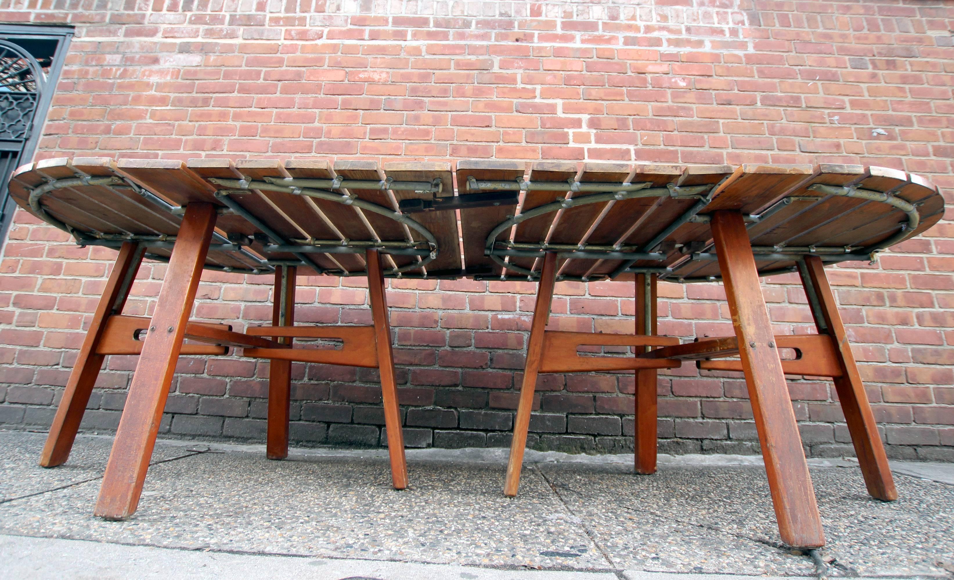 Outdoor Dining Table, Two-Part, Gate Leg 2