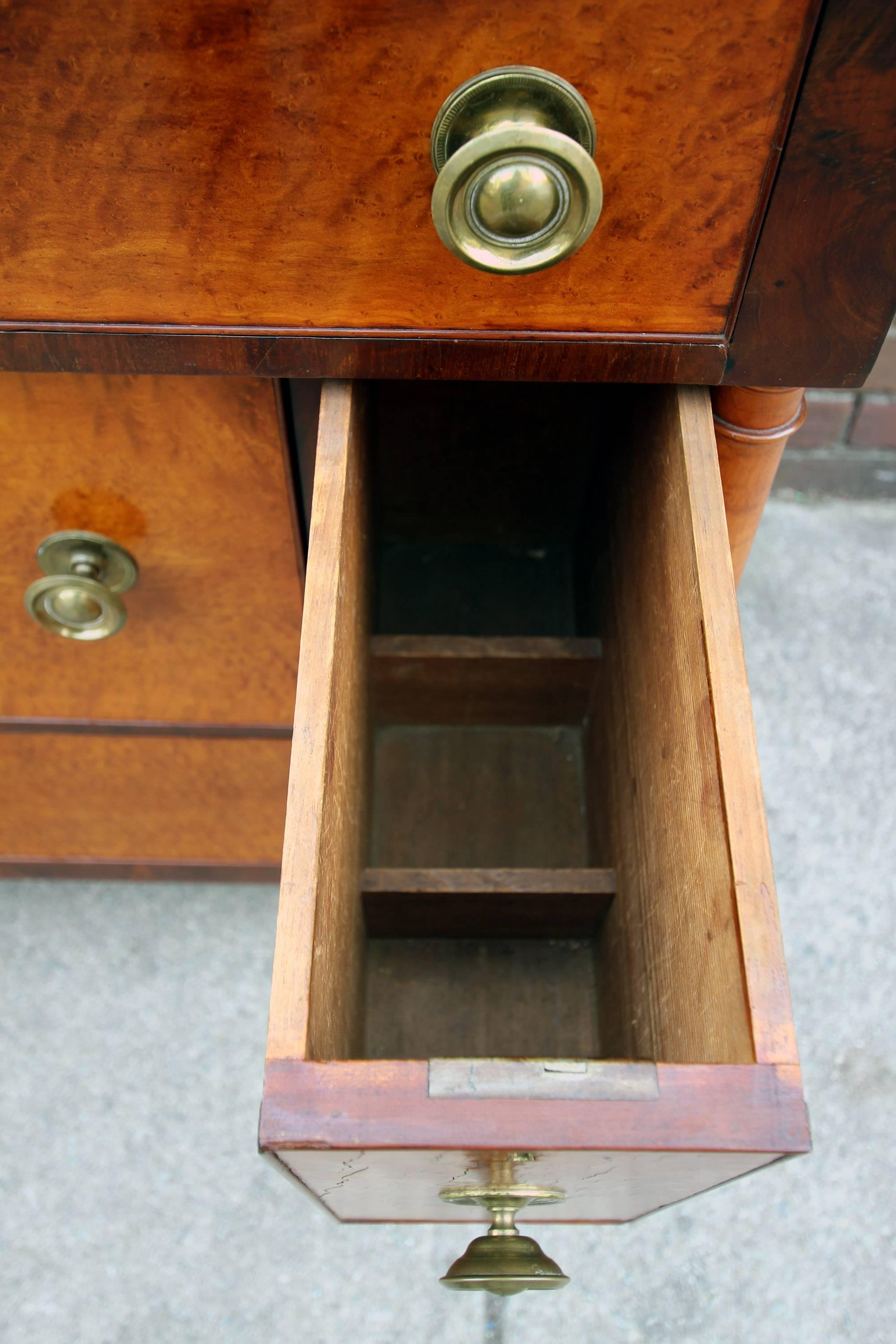 Maple and Mahogany Server or Chest with Bottle Drawers, 19th Century, American 3