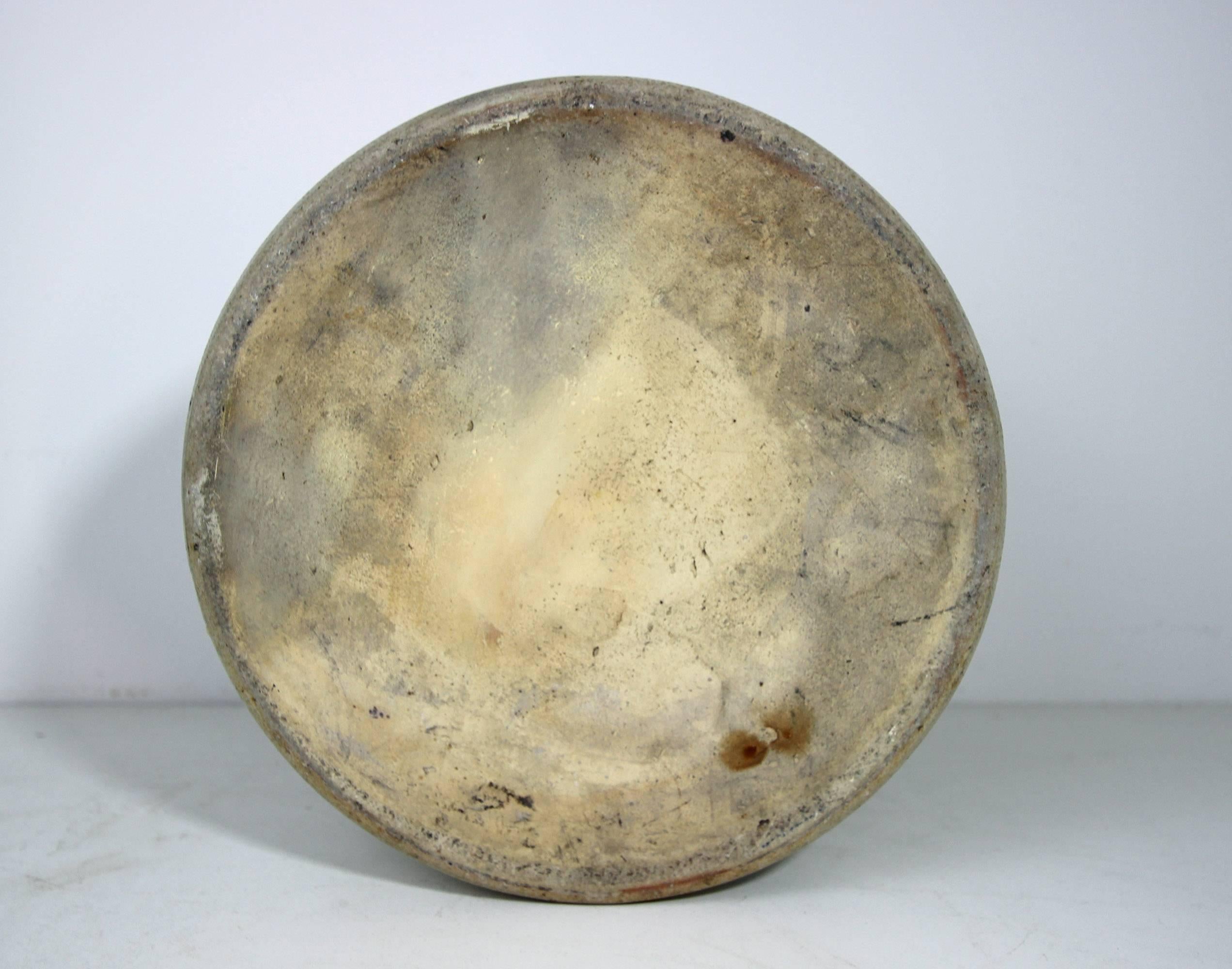 American Stoneware Crock with Bird Mid-19th Century, Two Gallon