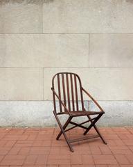 Walnut Folding Camp Chair