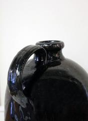 Redware Jug with Black Manganese Glaze, 19th Century