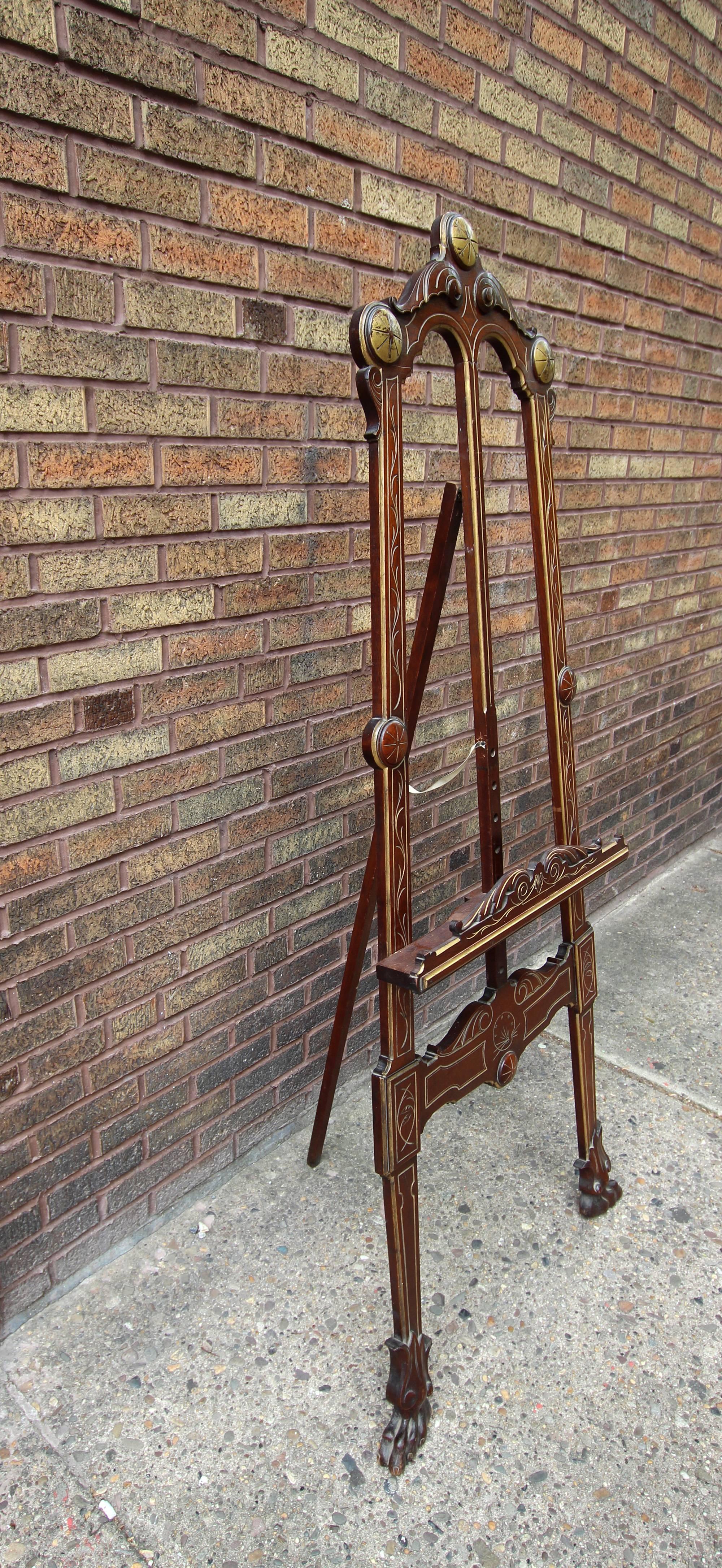 Carved Standing Easel For Sale 3