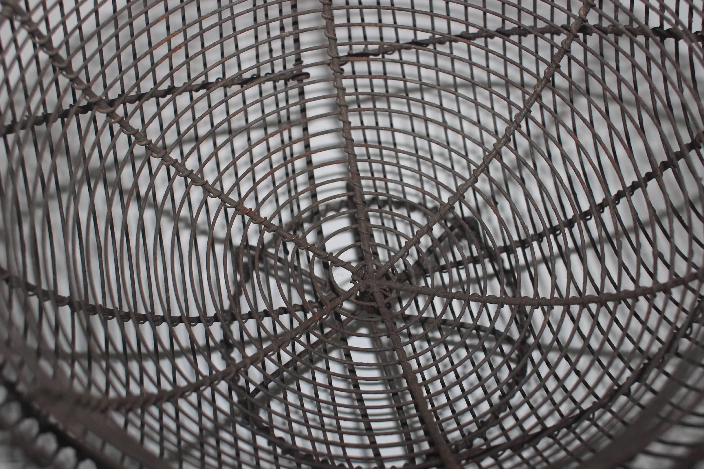 French Wire Basket of Rare Form