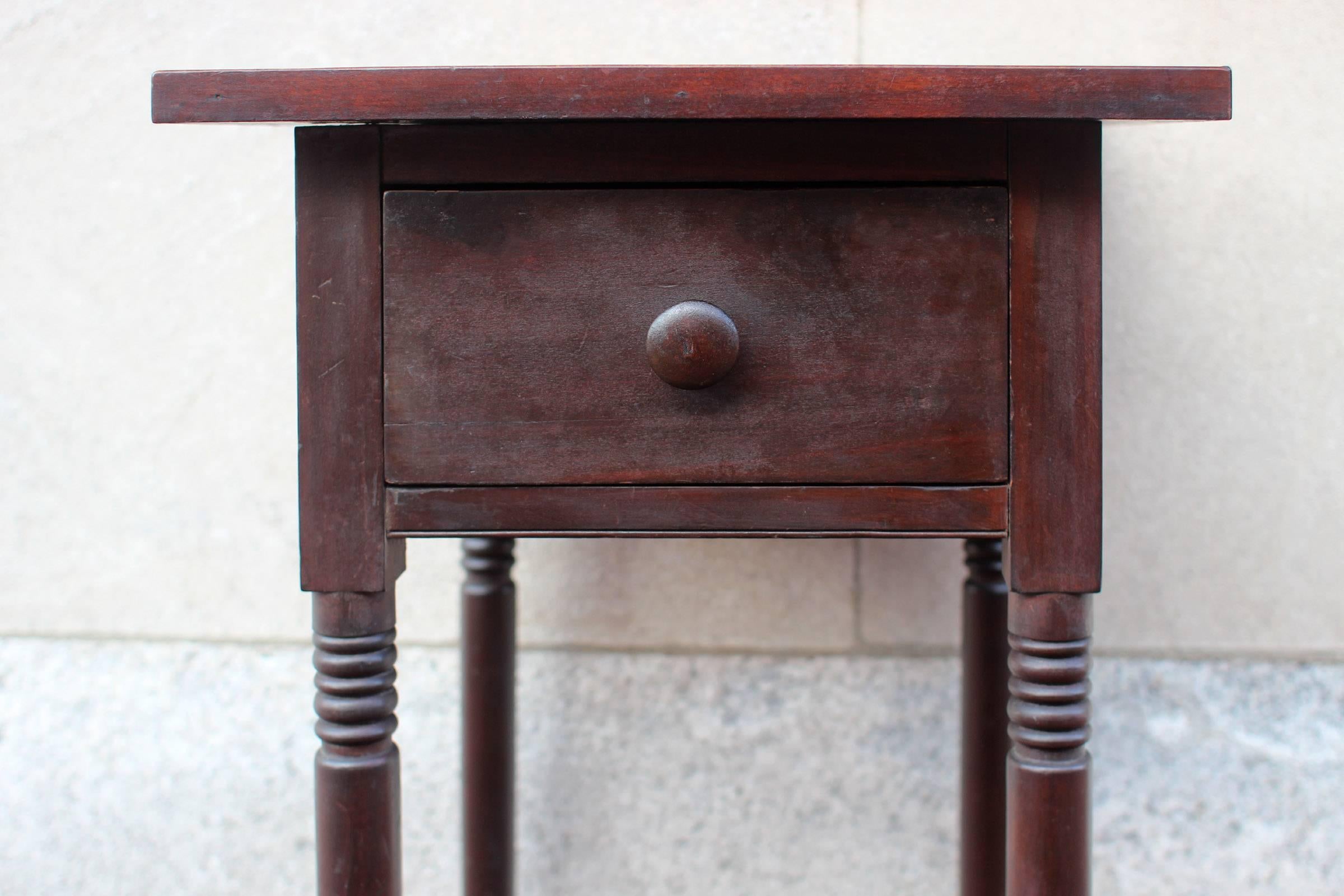 Country 19th Century American One-Drawer Stand