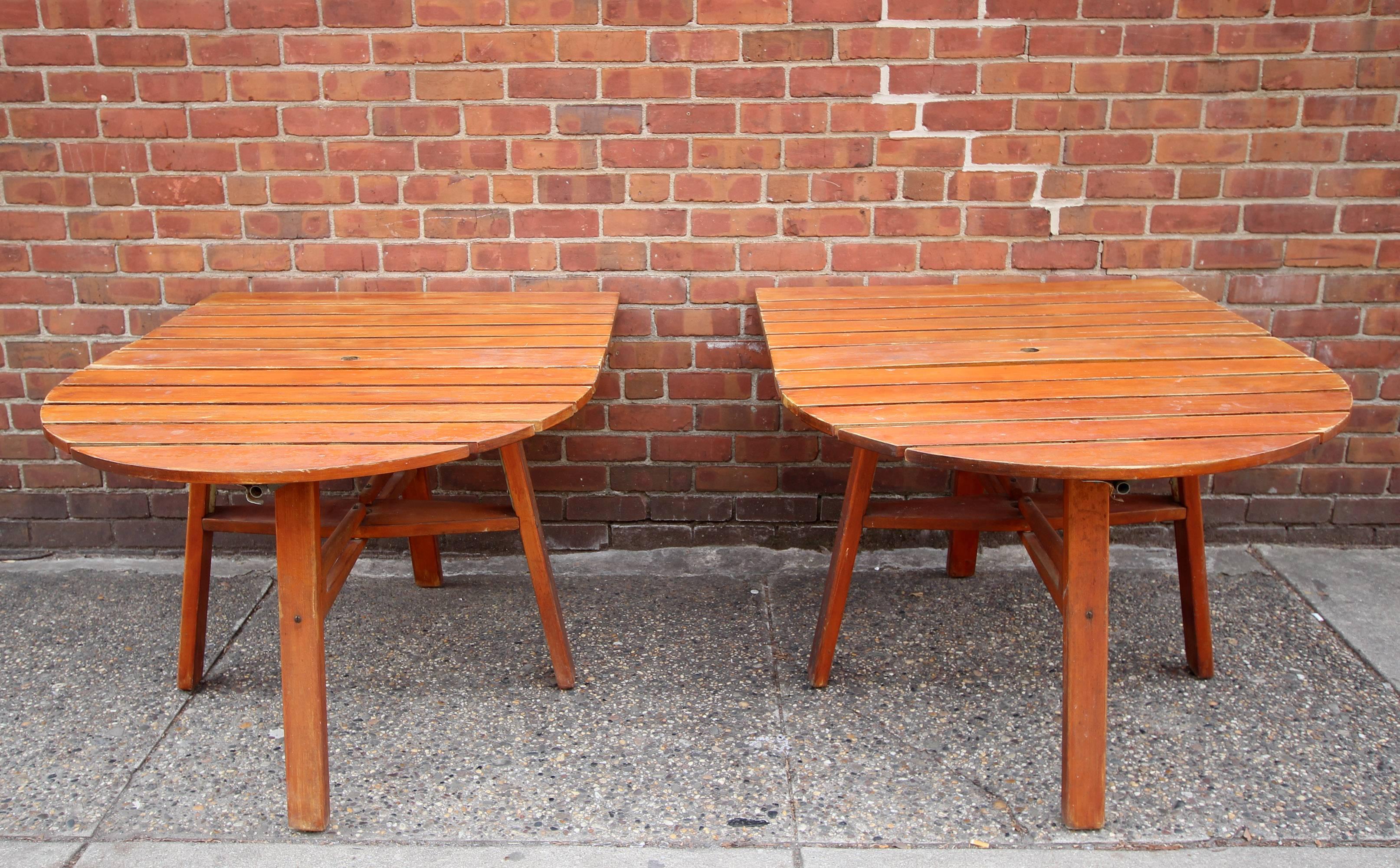 Maple Outdoor Dining Table, Two-Part, Gate Leg