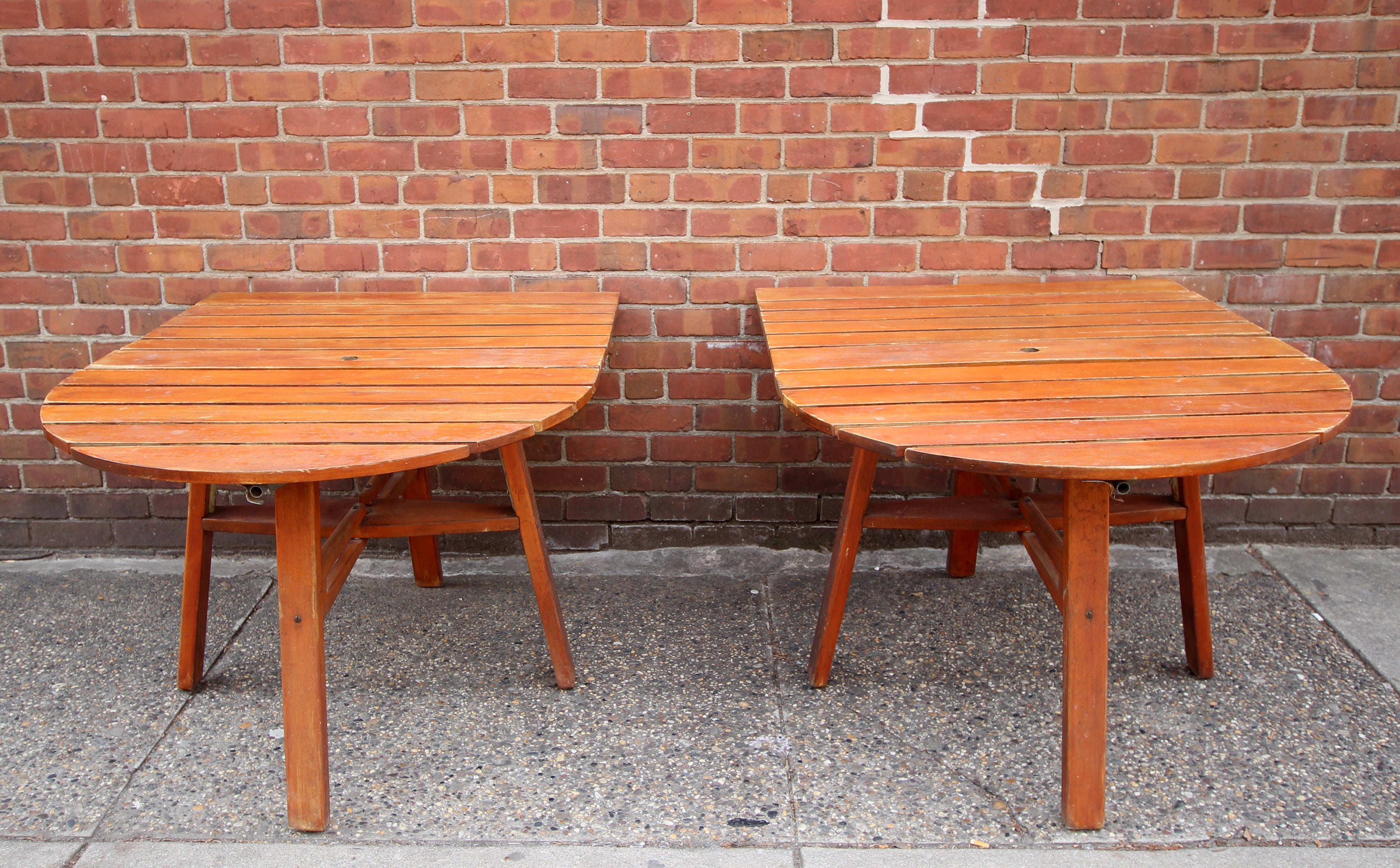 Outdoor Dining Table Two Part Gate Leg