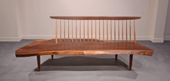 Walnut Conoid Bench by George Nakashima
