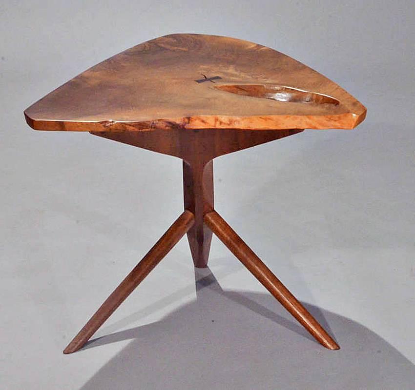 American Conoid End Table by George Nakashima, 1984 For Sale