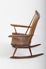Walnut Spindle Rocker by George Nakashima