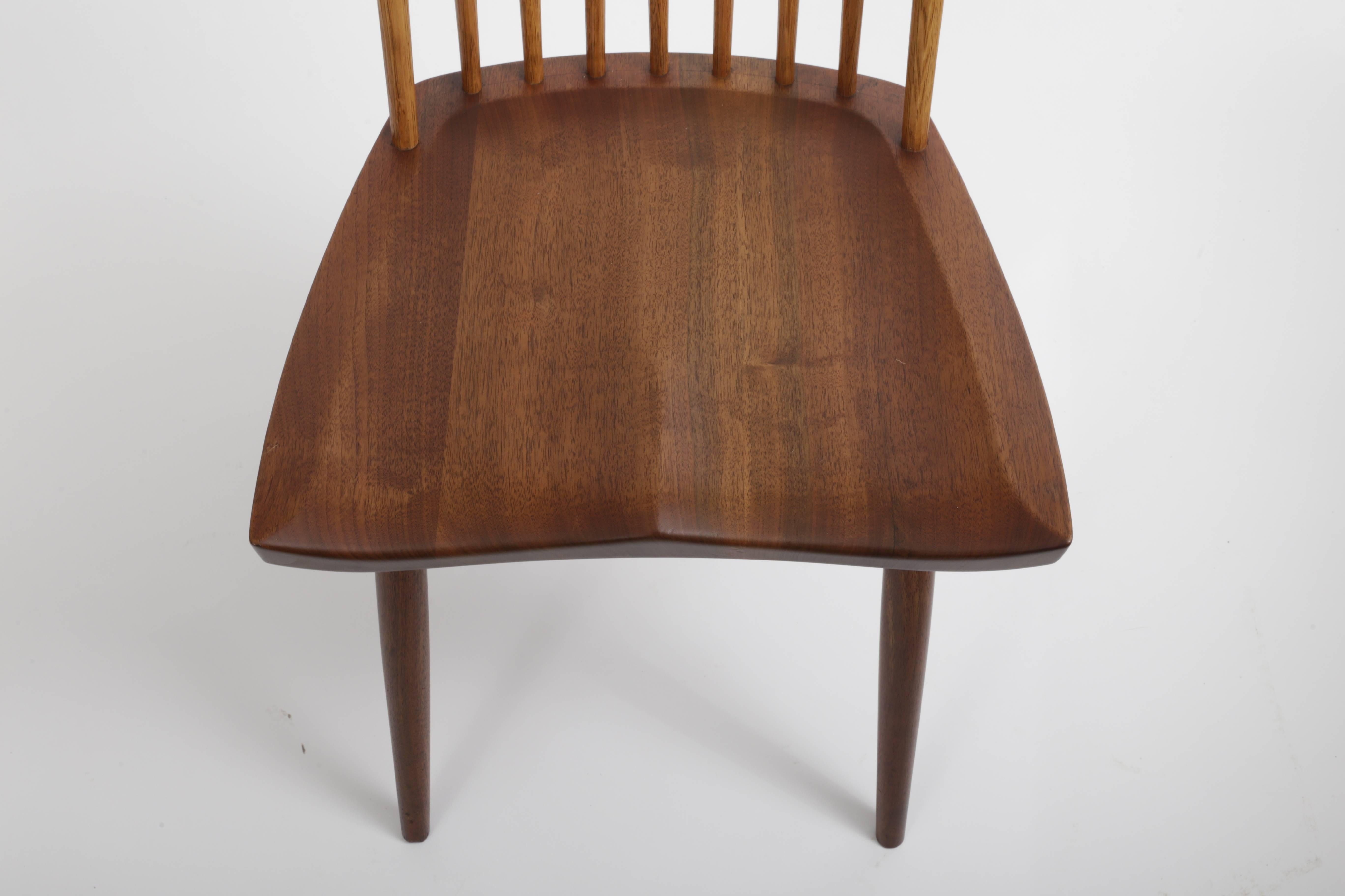 American Set of Eight New Style Chairs by George Nakashima For Sale
