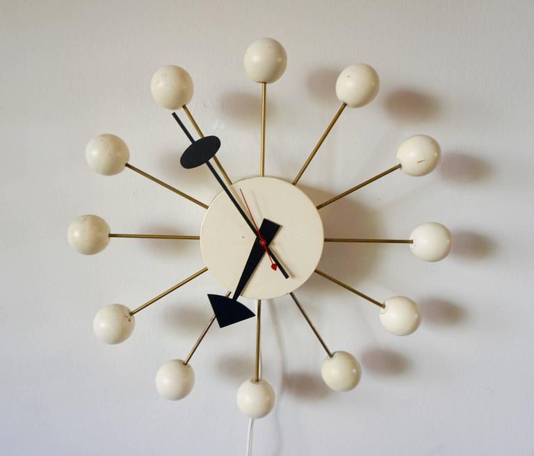 Vintage Nelson Ball Clock at 1stDibs