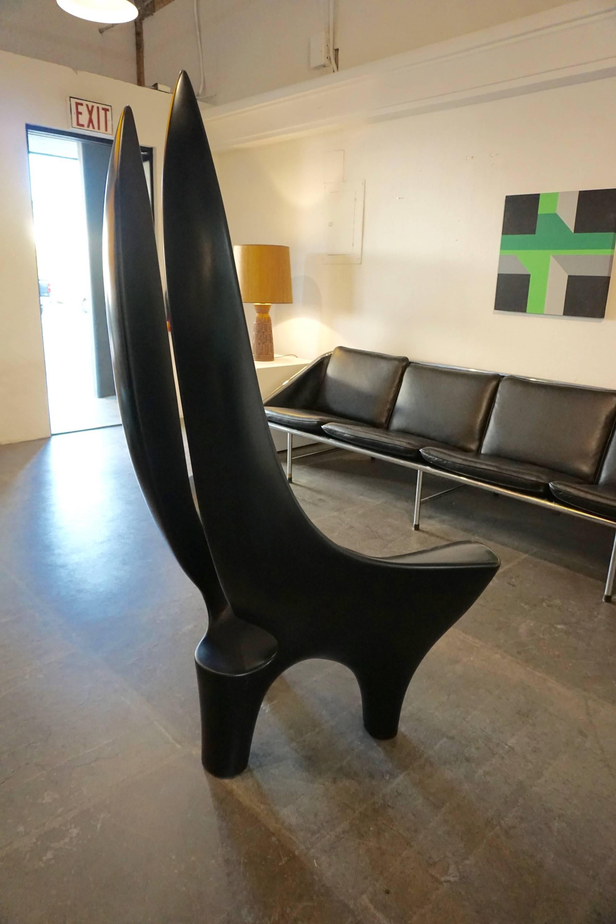 Sculpted Wood Chair by David Delthony 2