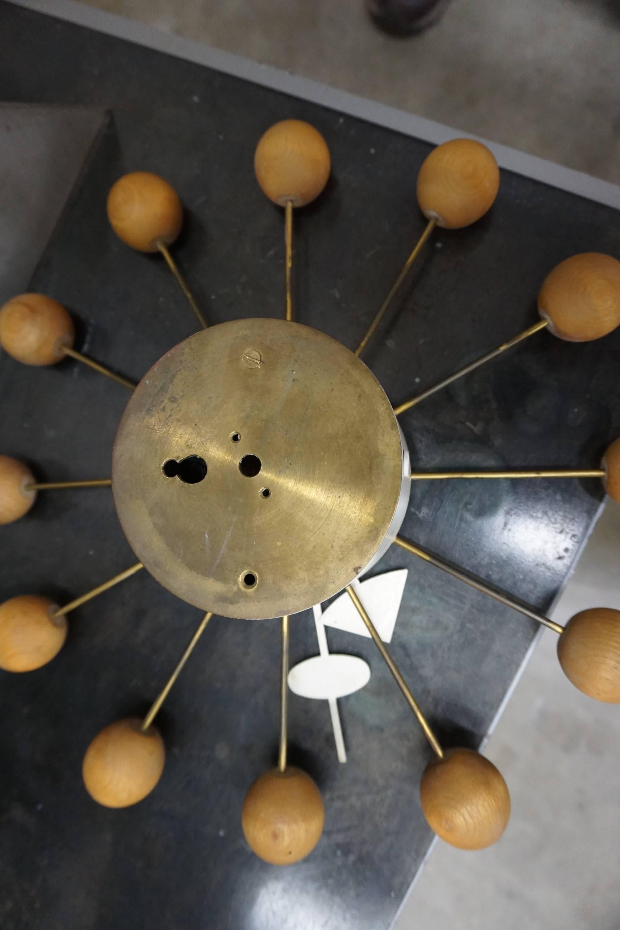 Mid-Century Modern Vintage George Nelson Ball Clock